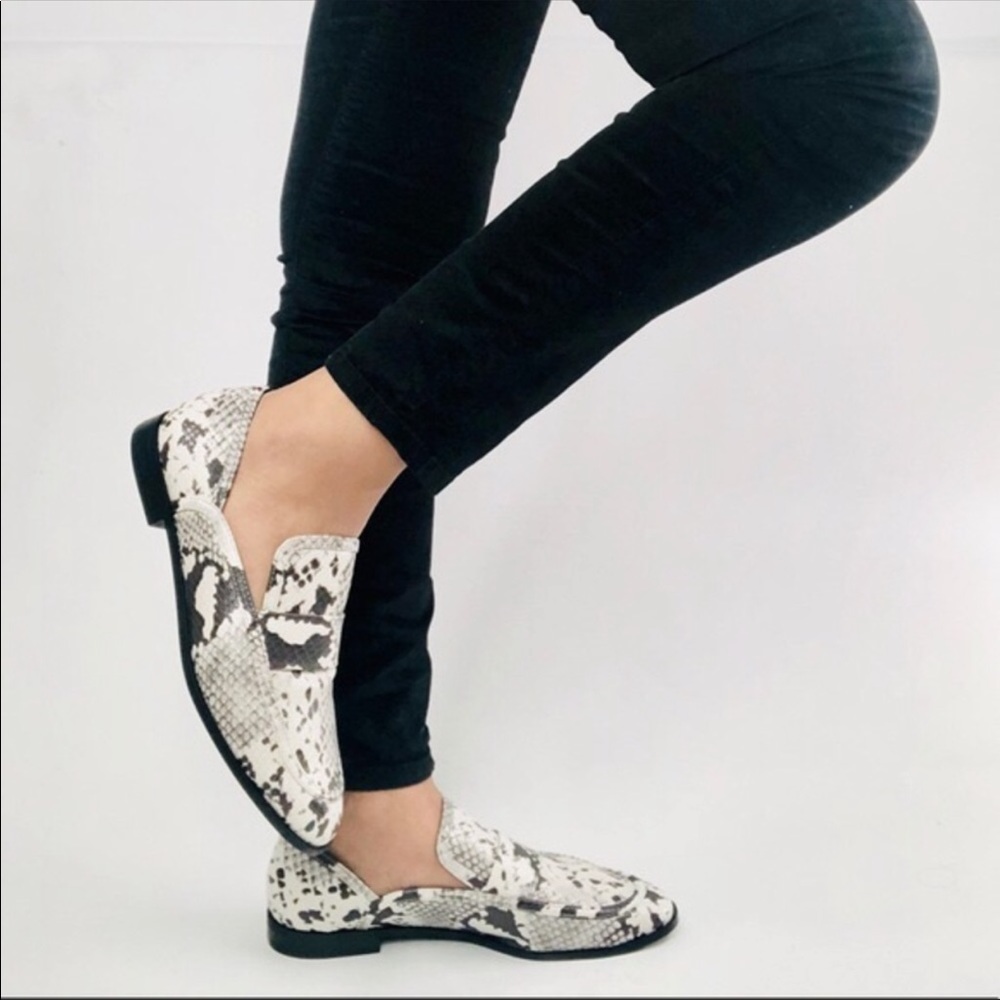 Zara NWT Animal Print Loafers Sz 38